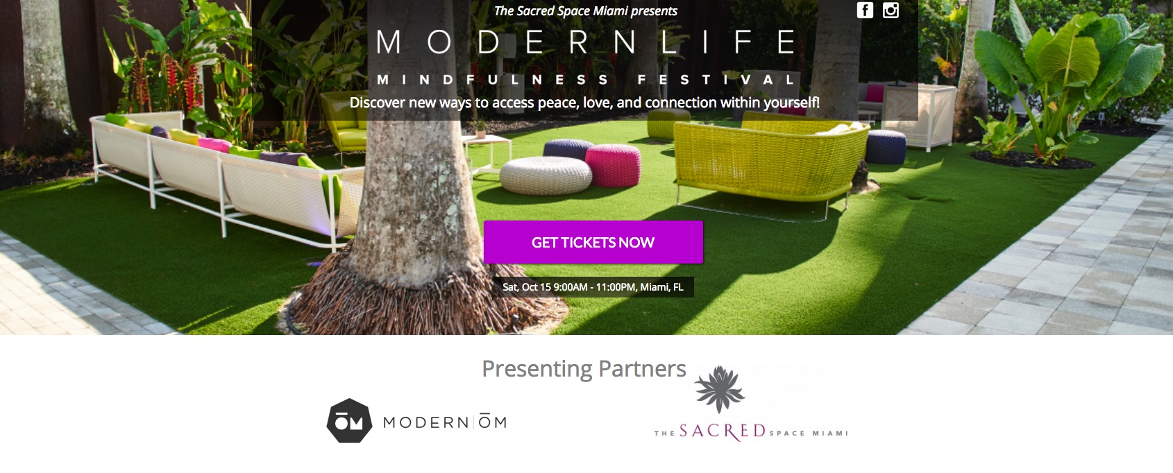 Modern Life Festival Miami The Sacred Space Modern OM - Get Ink PR